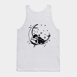 girl on the moon Tank Top